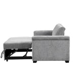 Canapé-lit convertible beige/gris – 2 places