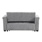 Canapé-lit convertible beige/gris – 2 places