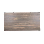 Ensemble table basse et table d'appoint 2 pièces noyer foncé et noir sable avec rangement