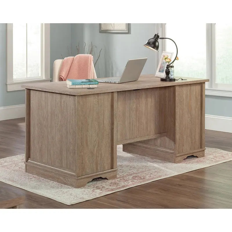 Bureau de direction à double piédestal Prairie Cherry, monoposte