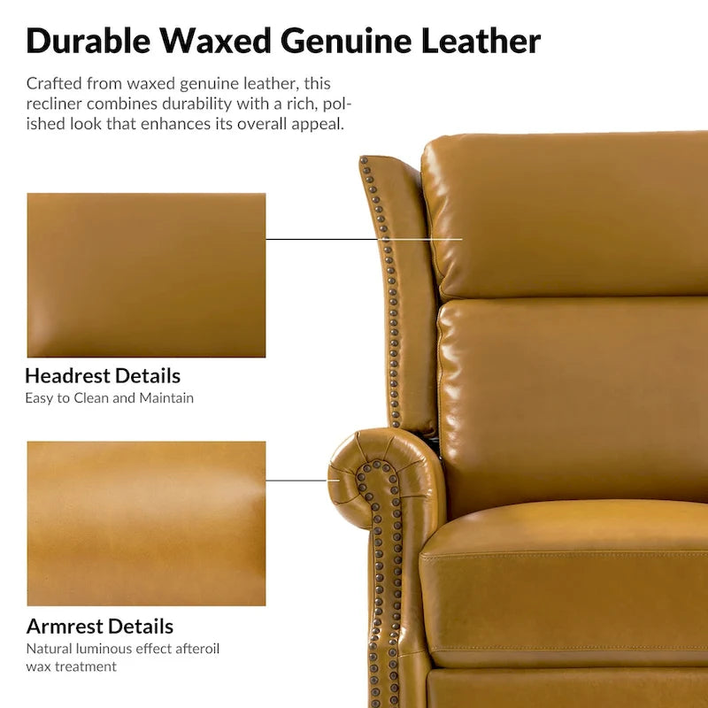 Fauteuil inclinable, pivotant et coulissant traditionnel en cuir véritable, coloris bordeaux/sellier/camel/noir/expresso, lot de 2