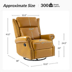 Fauteuil inclinable, pivotant et coulissant traditionnel en cuir véritable, coloris bordeaux/sellier/camel/noir/expresso, lot de 2