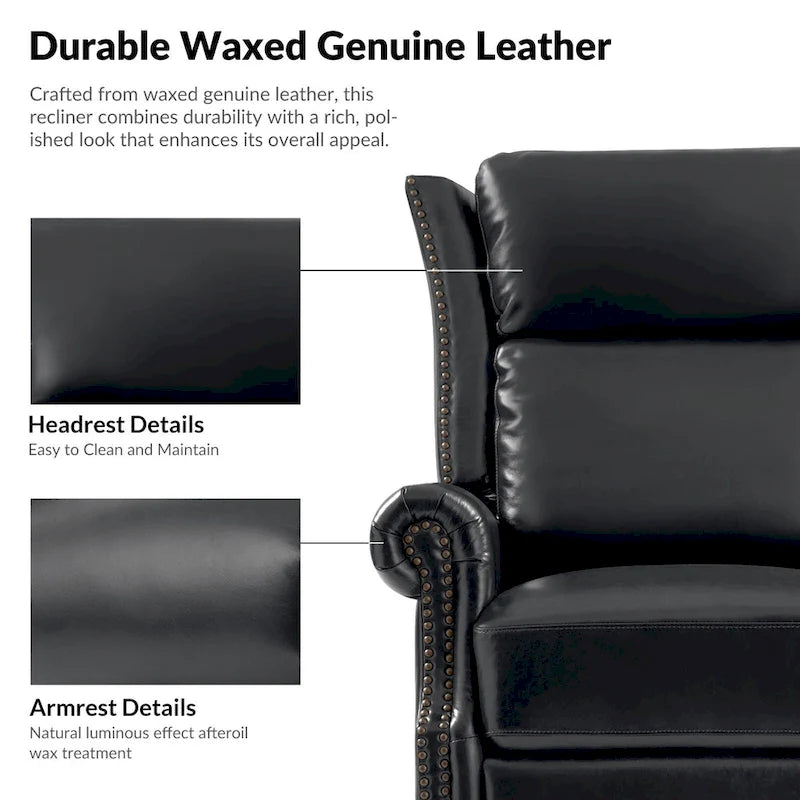 Fauteuil inclinable, pivotant et coulissant traditionnel en cuir véritable, coloris bordeaux/sellier/camel/noir/expresso, lot de 2