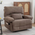 Fauteuil inclinable à dossier basculant marron/gris, une place