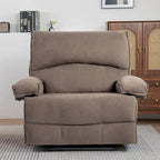 Fauteuil inclinable à dossier basculant marron/gris, une place