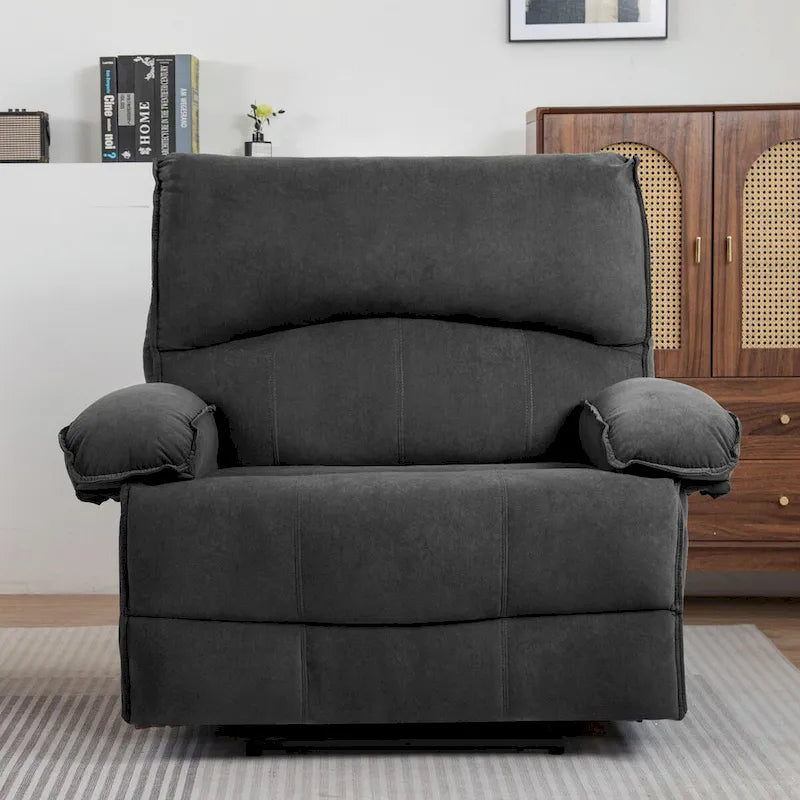 Fauteuil inclinable à dossier basculant marron/gris, une place