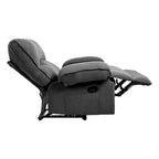 Fauteuil inclinable à dossier basculant marron/gris, une place