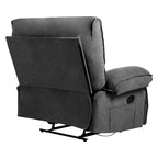 Fauteuil inclinable à dossier basculant marron/gris, une place