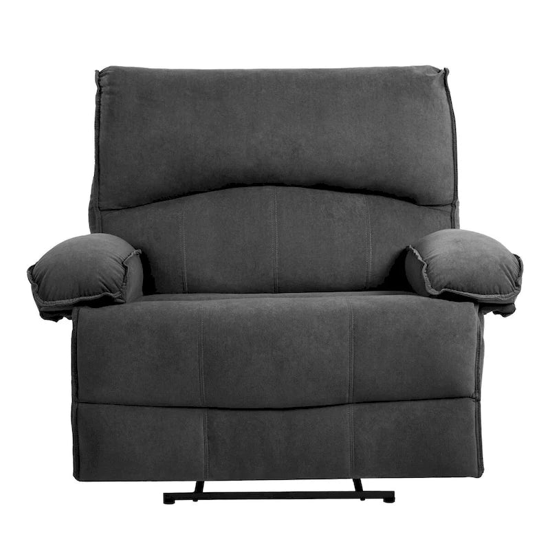 Fauteuil inclinable à dossier basculant marron/gris, une place