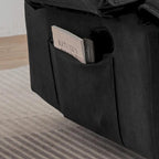 Fauteuil inclinable à dossier basculant marron/gris, une place