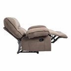 Fauteuil inclinable à dossier basculant marron/gris, une place