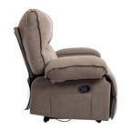 Fauteuil inclinable à dossier basculant marron/gris, une place