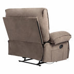 Fauteuil inclinable à dossier basculant marron/gris, une place