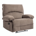 Fauteuil inclinable à dossier basculant marron/gris, une place