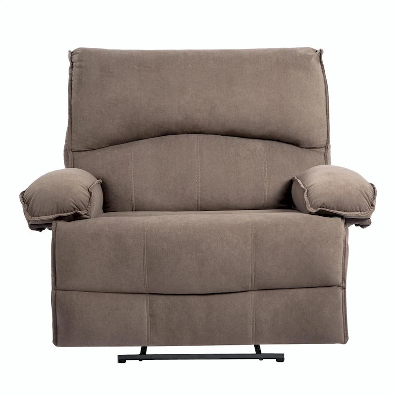 Fauteuil inclinable à dossier basculant marron/gris, une place