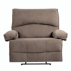 Fauteuil inclinable à dossier basculant marron/gris, une place