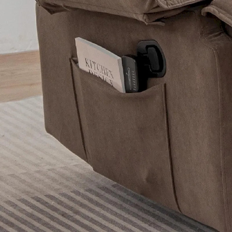 Fauteuil inclinable à dossier basculant marron/gris, une place