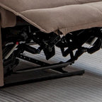 Fauteuil inclinable à dossier basculant marron/gris, une place