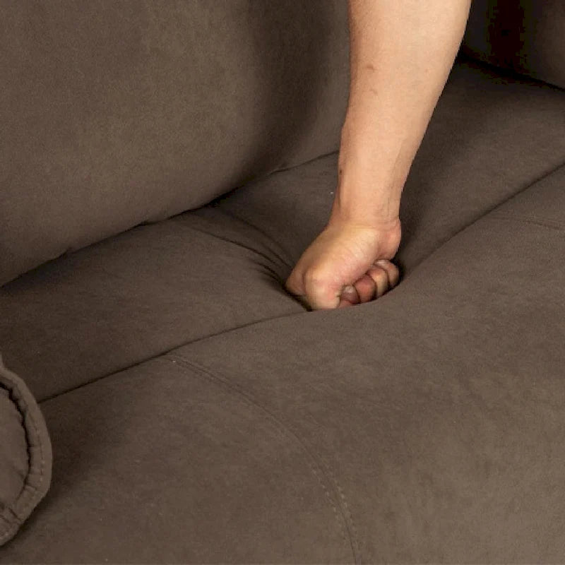 Fauteuil inclinable à dossier basculant marron/gris, une place