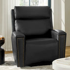 Fauteuil inclinable massant et chauffant électrique, noir/marron, pour 1 personne