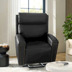 Fauteuil inclinable massant et chauffant électrique, noir/marron, pour 1 personne