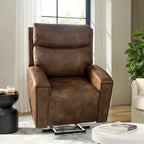 Fauteuil inclinable massant et chauffant électrique, noir/marron, pour 1 personne