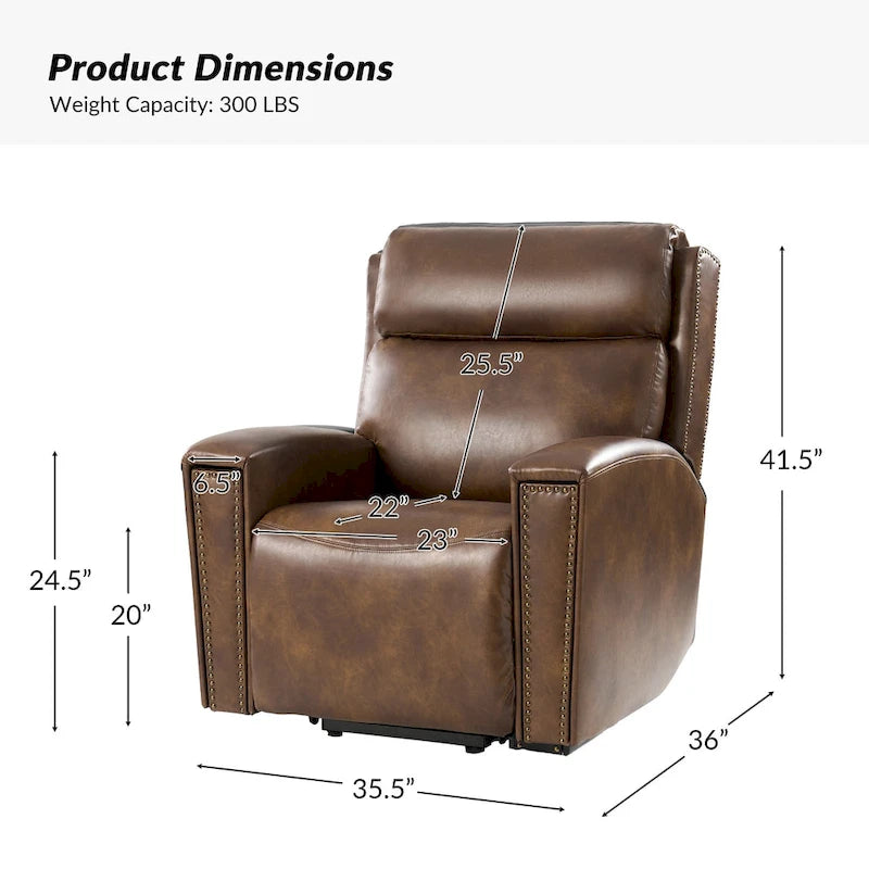 Fauteuil inclinable massant et chauffant électrique, noir/marron, pour 1 personne