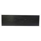 Console en bois massif noir de style transitionnel avec étagère ouverte